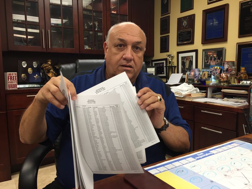 John Rivera, presidente del sindicato de la Policía del Condado Miami-Dade, apoya que haya un alguacil en el condado elegido por votación popular.&nbsp;
