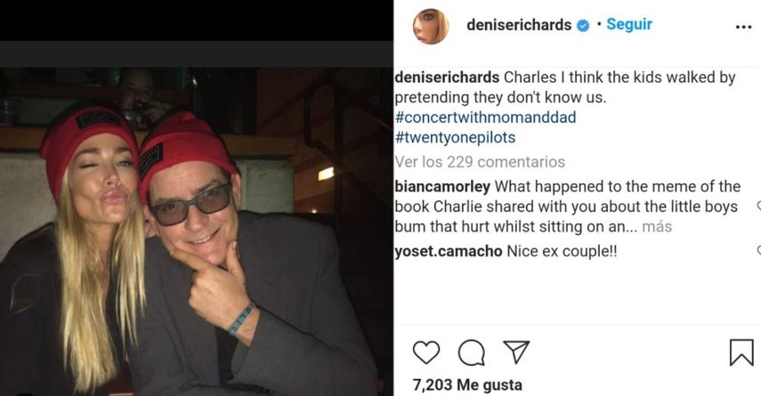 Denise Richards y Charlie Sheen