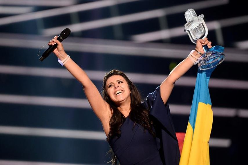Ucrania, una de las favoritas y ahora suma dos triunfos en la historia de Eurovisión, logró un total de 534 votos (EFE)En segundo lugar quedó Australia, mientras que Rusia terminó tercera