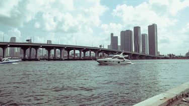 Vista parcial de Bahía Biscayne, Miami.