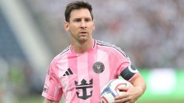 El argentino Lionel Messi, capitán del Inter Miami, durante un partido del club.