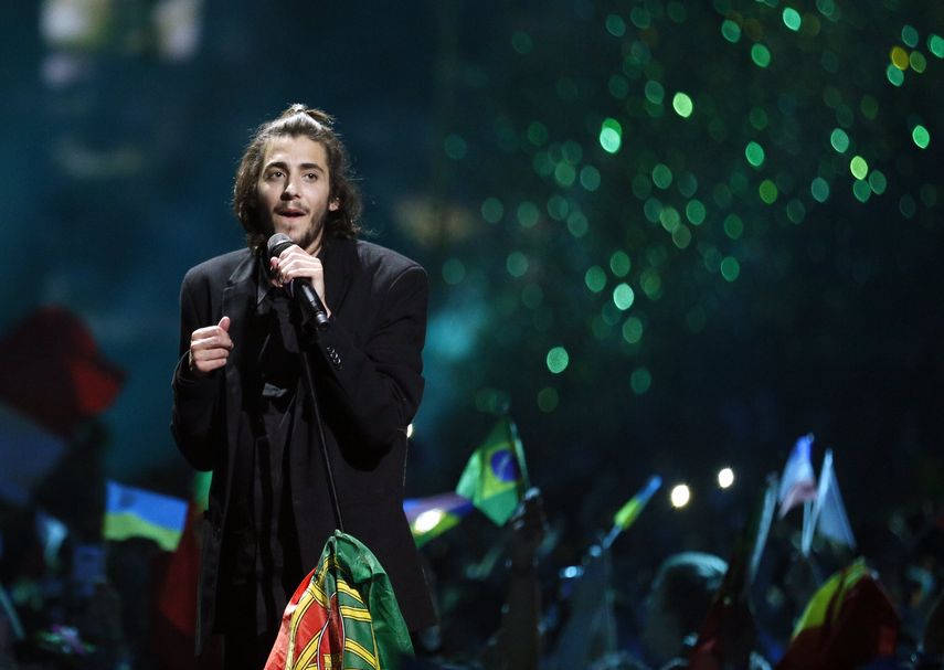 El portugués&nbsp;Salvador Sobral actúa tras vencer en la pasada edición de Eurovisión.&nbsp;