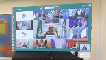 Los mandatarios participantes realizaron la cumbre de manera virtual.&nbsp;