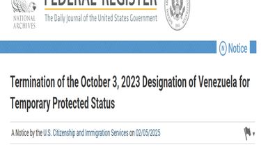 oficializan en el registro federal el fin del tps-2023 para mas de 300,000 venezolanos