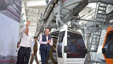 El Mexicable conecta a la red del Mexibús 4, la cual enlaza Indios Verdes, la última estación de la línea verde del metro capitalino, con Tlalnepantla, Ecatepec y Tecámac