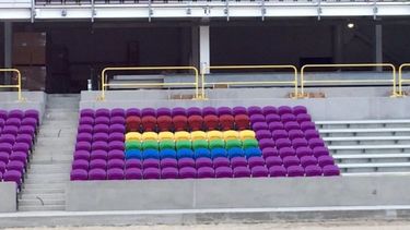 Nueve filas de la sección 12 representarán los colores del arcoíris en memoria de las víctimas del club nocturno.&nbsp;