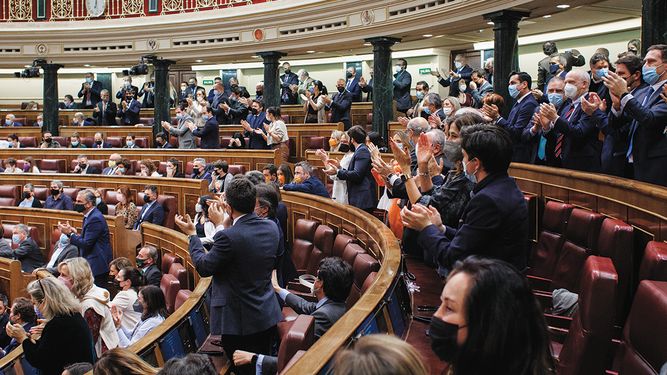 Vista parcial del Congreso español.