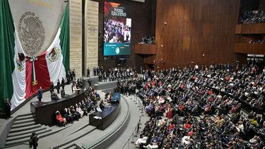Congreso de la Unión, en la Ciudad de México, el 1 de octubre de 2024. (Foto: Yuri CORTEZ / AFP)