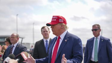 El presidente 45 de Estdados Unidos Donald Trump