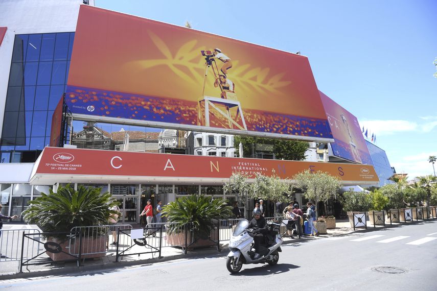 En esta foto del 13 de mayo del 2019, el Palacio del Festival durante la 72 edici&oacute;n del Festival de Cannes, en el sur de Francia.