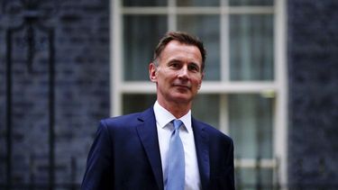 El secretario del Tesoro británico Jeremy Hunt en Londres el 14 de octubre del 2022.&nbsp;