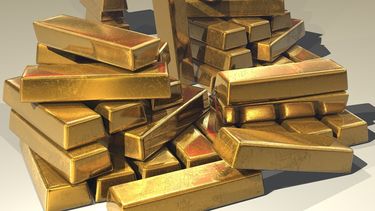 Imagen referencial de lingotes de oro.