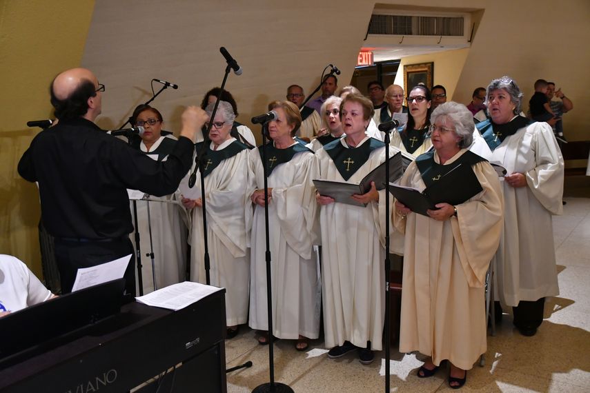 &nbsp;El coro que acompañó la ceremonia.&nbsp;