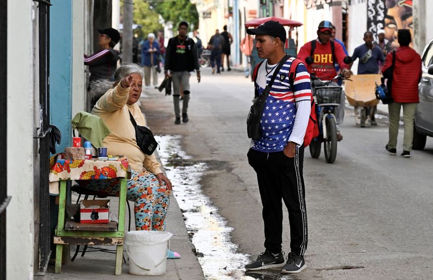 Imagen tomada en una barriada de Cuba.