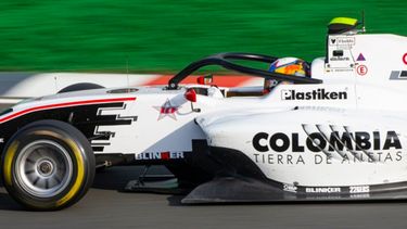 El bólido que condujo Sebastián Montoya en su debut el fin de semana pasado en F3 en el circuito Zandvoort, Holanda.&nbsp;