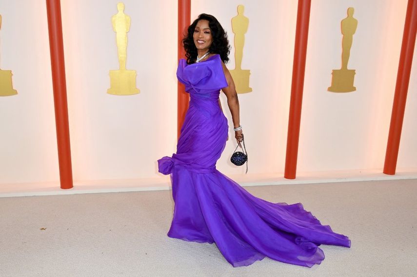 La actriz estadounidense Angela Bassett. Las estrellas asisten a la 95ª Entrega Anual de los Premios de la Academia en el Dolby Theatre de Hollywood, California, el 12 de marzo de 2023. &nbsp;