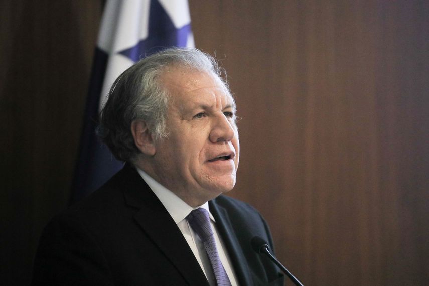 El secretario general de la OEA, Luis Almagro, en ciudad de Panam&aacute;, el 18 de febrero de 2020. &nbsp;
