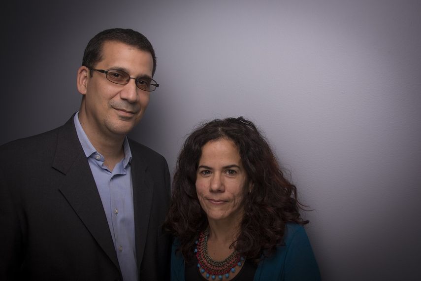 Antonio Rodiles, director de&nbsp;Estado de Sats&nbsp;y coordinador de la Demanda Ciudadana por otra&nbsp;Cuba, y Ailer María González, directora artística de Estado de Sats.