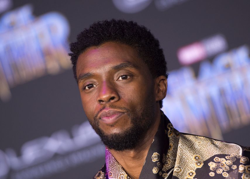 En esta foto de archivo tomada el 29 de enero de 2018, el actor Chadwick Boseman asiste al estreno mundial de Black Panther de Marvel Studios, en Hollywood, California.&nbsp;