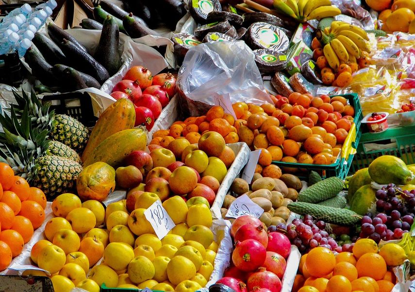 Frutas en el supermercado