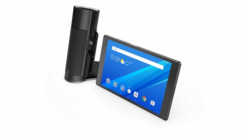 El Home Assistant de Lenovo cuenta con un altavoz y una tablet, y utiliza el software de reconocimiento de voz de Amazon.&nbsp;