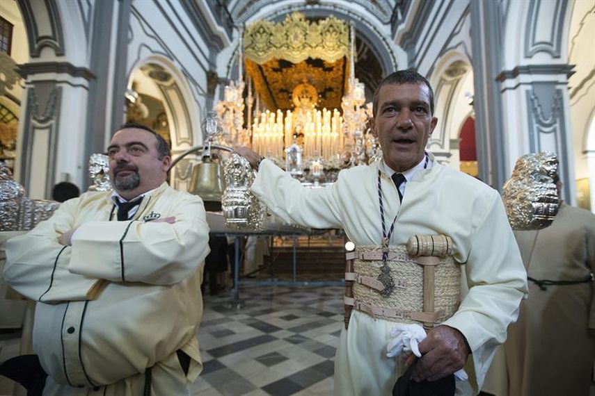 Antonio Banderas en Málaga. (EFE)