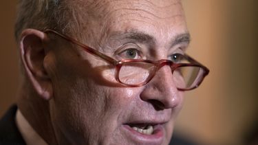 El l&iacute;der de la minor&iacute;a dem&oacute;crata en el Senado, habla con la prensa en Washington, 7 de enero de 2020.&nbsp;