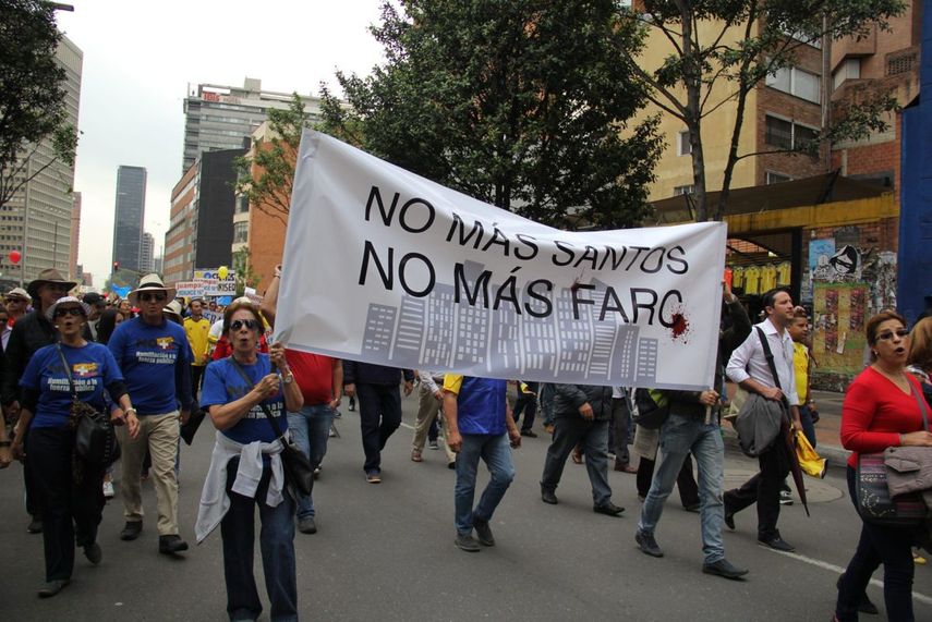 En Colombia y Estados Unidos miles de personas saldrán a las calles a protestar contra el presidente Juan Manuel Santos. (CORTESÍA NOTIMEX)