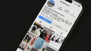 La página de Instagram de la Agencia de la Casa Imperial de Japón en un teléfono celular el lunes 1 de abril de 2024 en Tokio. &nbsp;
