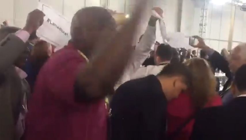 Representantes de la falsa sociedad civil de Cuba boicotearon una de las reuniones paralelas a la III Cumbre de Las Américas, en Lima, Perú.&nbsp;