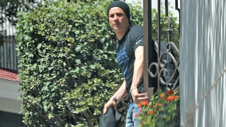 El portero, Guillermo Ocho, fue uno de los que dijo presente en la fiesta del sábado por la noche.