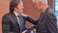 Durante su estancia en Nueva York, Milei se reunió con el expresidente estadounidense Bill Clinton. Ambos discutieron el futuro de Argentina y de la región, según un colaborador del exmandatario. AP&nbsp;