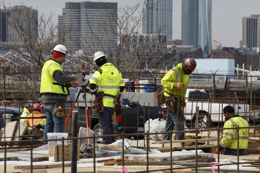 Empleados de la industria de la construcción en Estados Unidos.