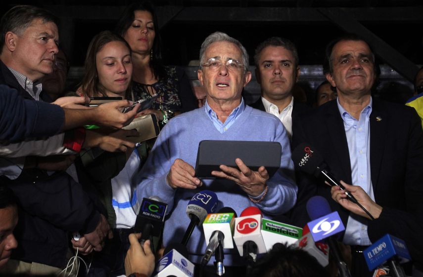  El expresidente y senador colombiano, Álvaro Uribe Vélez 