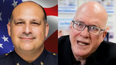 Manuel Morales, jefe de la Policía de Miami, y el opositor cubano Orlando Gutiérrez-Boronat.