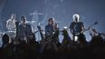 De izquierda a derecha, Larry Mullen Jr, The Edge, Bono y Adam Clayton, del grupo U2, dan un concierto en el Apollo Theater patrocinado por SiriusXM, el 11 de junio de 2018 en Nueva York.&nbsp;