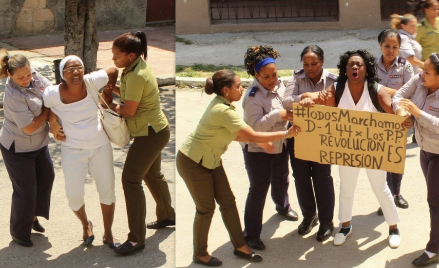 Imagen de archivo de una de las agresiones registrada el pasado 22 de mayo en La Habana.&nbsp;