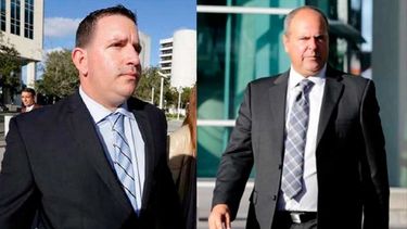 El agente de jugadores de&nbsp;béisbol&nbsp;de las Grandes Ligas, Bartolo Hernández, y el preparador físico Julio Estrada en una imagen de archivo.