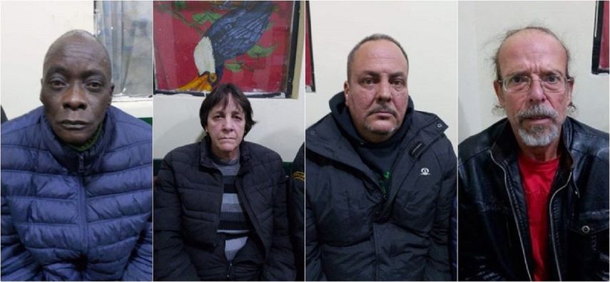 Los cuatro cubanos detenidos por la Polic&iacute;a de Bolivia con una gran suma de dinero destinado a pagar a manifestantes afines a Evo Morales para causar caos en el pa&iacute;s andino.