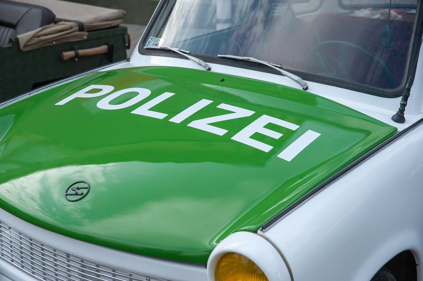 Foto referencial de un auto de la policía alemana.&nbsp;