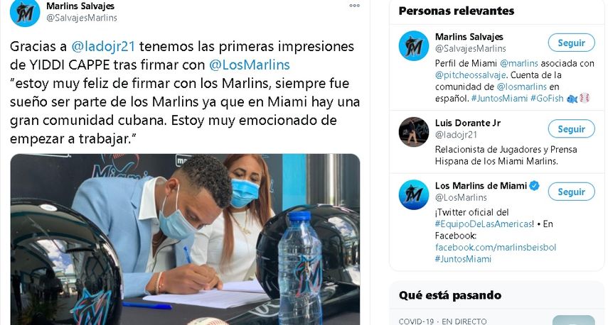 El adolescente ha sido campocorto en torneos nacionales en Cuba desde los 16 años