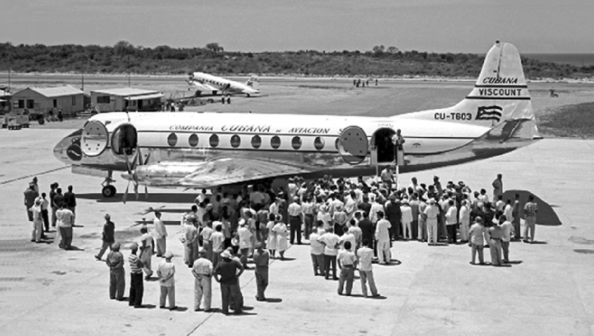 Avión secuestrado por el Movimiento 26 de Julio en 1958.