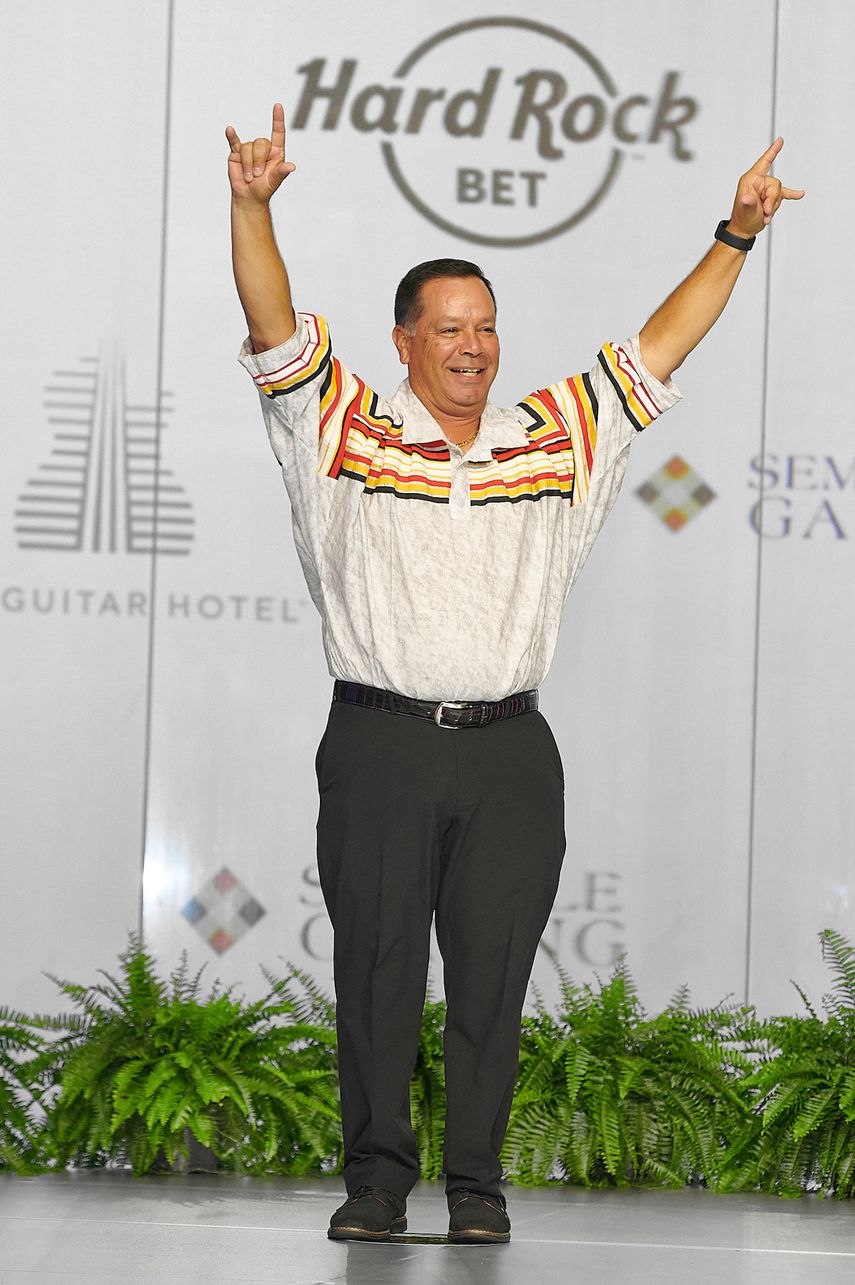 &nbsp;Marcellus W. Osceola Jr., presidente de la tribu Seminole de la Florida.&nbsp;