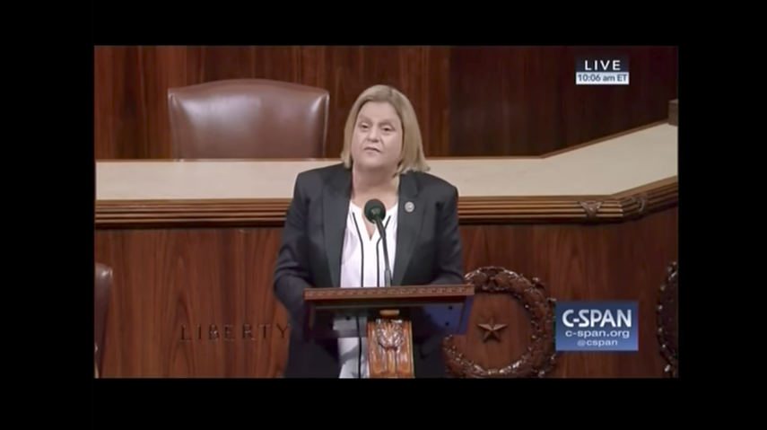 La congresista por el estado de la Florida, Ileana&nbsp;Ros-Lehtinen ante el Congreso.&nbsp;