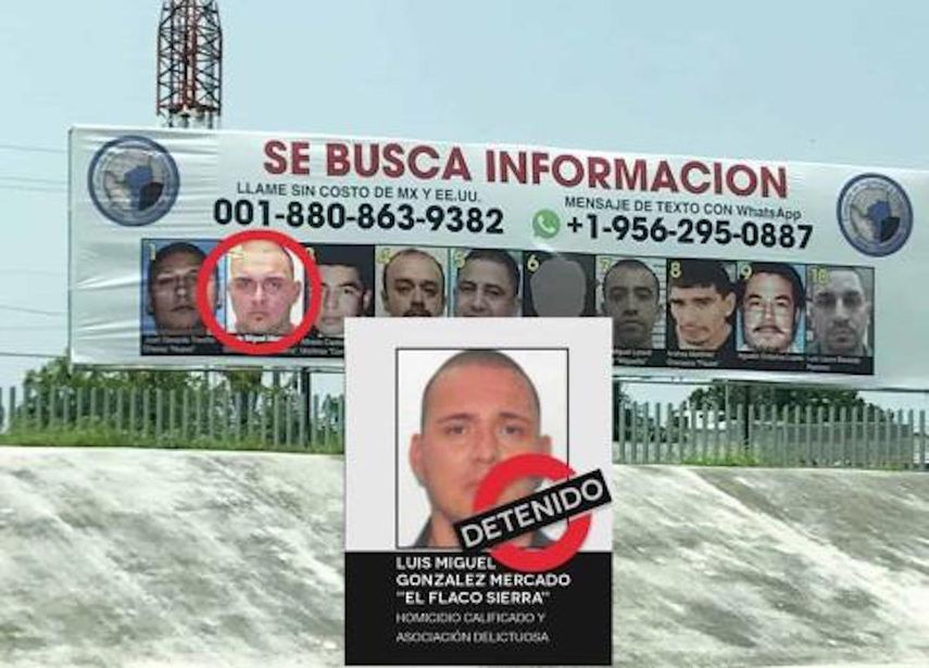 Luis Miguel González Mercado, alias el Flaco Sierra, presunto líder de una de las facciones del Cártel del Golfo.