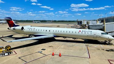 Un avión de la compañía Delta en un aeropuerto de EEUU.