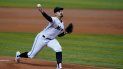 Pablo López de los Marlins de Miami lanza la bola en la primera entrada del juego ante los Rockies de Colorado el martes 8 de junio del 2021 Pablo López de los Marlins de Miami lanza la bola en la primera entrada del juego ante los Rockies de Colorado el martes 8 de junio del 2021