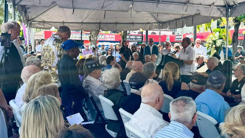 Acto de conmemoración del 65 aniversario de la invasión de Bahía de Cochinos en Cuba.