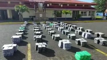 Fardos de cocaína incautados en Colombia. &nbsp;