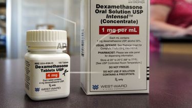Envases del esteroide dexametasona est&aacute;n exhibidos en una farmacia en Omaha, Nebraska, 16 de junio de 2020.&nbsp;